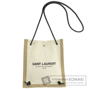 Saint Laurent University Flat Canvas Shoulder Bag
